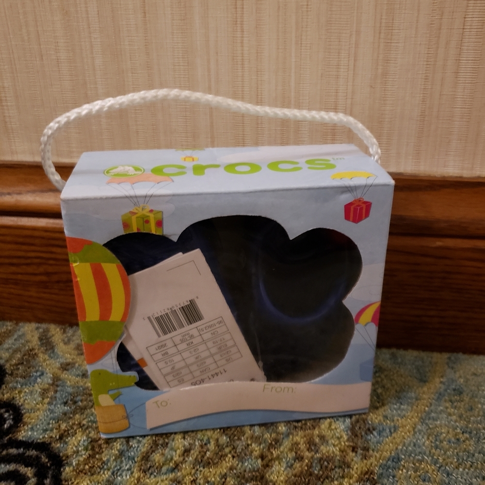 BNIB Baby Boy Blue crocs